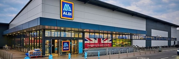 abstract digital illustration of blue and green geometric shapes