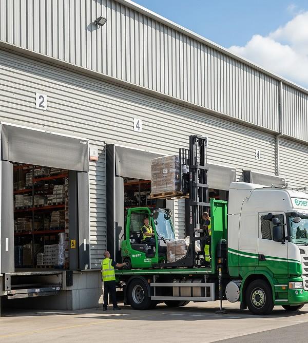 colorful abstract icon with sharp geometric edges in bright tones